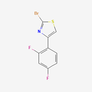 molecular formula C9H4BrF2NS B8371758 2-Bromo-4-(2,4-difluorophenyl)-1,3-thiazole CAS No. 887625-50-5