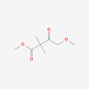 molecular formula C8H14O4 B8371776 4-Methoxy-2,2-dimethyl-3-oxo-butyric acid methyl ester 
