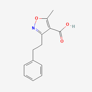 molecular formula C13H13NO3 B8371801 3-Phenethyl-5-methyl-isoxazole-4-carboxylic acid 