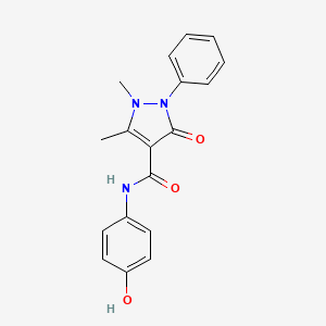 N-(4-hydroxyphenyl)-1,5-dimethyl-3-oxo-2-phenyl-2,3-dihydro-1H-pyrazole-4-carboxamide