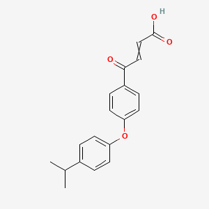 molecular formula C19H18O4 B8371818 4-Oxo-4-{4-[4-(propan-2-yl)phenoxy]phenyl}but-2-enoic acid CAS No. 88112-84-9
