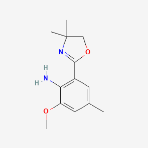 2-(2-Amino-3-methoxy-5-methylphenyl)-4,4-dimethyl-2-oxazoline