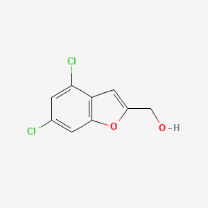 molecular formula C9H6Cl2O2 B8371830 (4,6-Dichlorobenzofuran-2-yl)methanol CAS No. 1221257-45-9