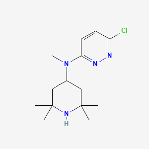 molecular formula C14H23ClN4 B8371907 6-chloro-N-methyl-N-(2,2,6,6-tetramethylpiperidin-4-yl)pyridazin-3-amine 