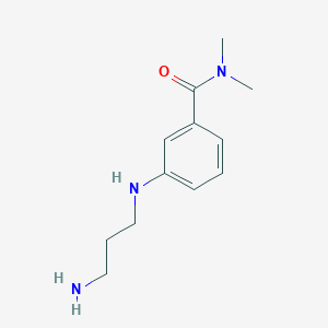molecular formula C12H19N3O B8372068 3-[(3-Aminopropyl)amino]-N,N-dimethylbenzamide 
