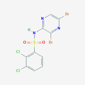 2,3-Dichloro-N-(3,5-dibromo-2-pyrazinyl)benzenesulphonamide
