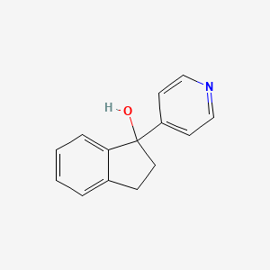 molecular formula C14H13NO B8372416 1-Hydroxy-1-(4-pyridyl)indan CAS No. 2603-21-6
