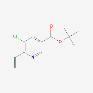 molecular formula C12H14ClNO2 B8372495 5-Chloro-6-vinyl-nicotinic acid tert.-butyl ester 