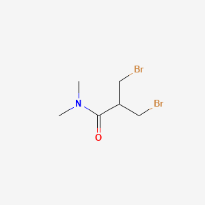 molecular formula C6H11Br2NO B8372497 3-Bromo-2-(bromomethyl)-N,N-dimethylpropanamide CAS No. 66761-89-5