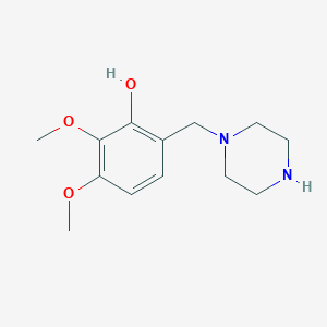 molecular formula C13H20N2O3 B8372533 N-(2-hydroxy-3,4-dimethoxybenzyl)-piperazine 