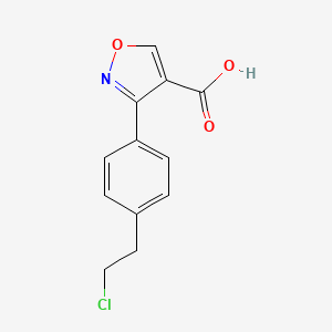 3-(4-(2-Chloroethyl)phenyl)isoxazole-4-carboxylic acid