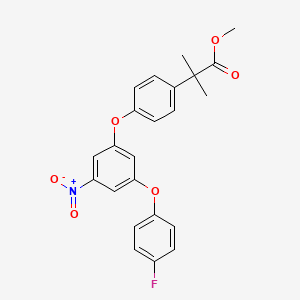 Methyl 2-(4-(3-(4-fluorophenoxy)-5-nitrophenoxy)phenyl)-2-methylpropanoate