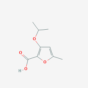 molecular formula C9H12O4 B8372664 5-Methyl-3-isopropoxy-2-furancarboxylic acid 