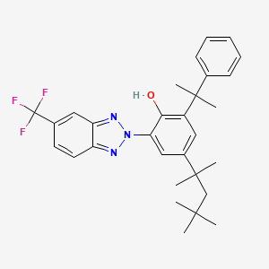 Phenol, 2-(1-methyl-1-phenylethyl)-4-(1,1,3,3-tetramethylbutyl)-6-[5-(trifluoromethyl)-2H-benzotriazol-2-yl]-