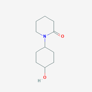 molecular formula C11H19NO2 B8372724 Trans-1-(4-hydroxy-cyclohexyl)-piperidin-2-one CAS No. 895550-23-9