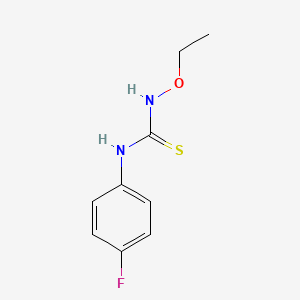molecular formula C9H11FN2OS B8372732 N-ethoxy-N'-(4-fluorophenyl)thiourea 