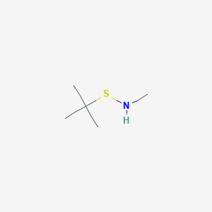 molecular formula C5H13NS B8372743 N-methyl-t-butylsulfenamide 