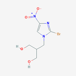 2-[(2-bromo-4-nitro-1H-imidazol-1-yl)methyl]-1,3-propanediol