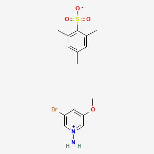 1-Amino-3-bromo-5-methoxypyridinium 2,4,6-trimethylbenzenesulfonate