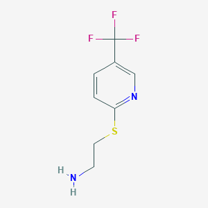 2-(2-Aminoethylthio)-5-(trifluoromethyl)pyridine
