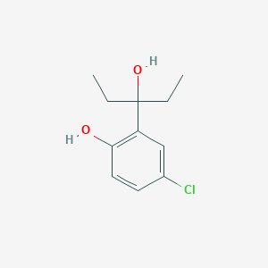molecular formula C11H15ClO2 B8372897 5-Chloro-alpha,alpha-diethyl-2-hydroxy-benzene-methanol 