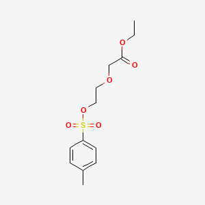 molecular formula C13H18O6S B8372939 Ethyl 2-(2-(tosyloxy)ethoxy)acetate 