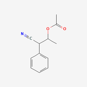 3-Acetoxy-2-phenylbutanenitrile