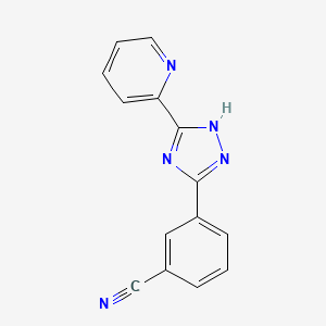 2-(2-Pyridyl)-5-(3-cyanophenyl)-1,3,4-triazole