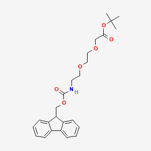 molecular formula C25H31NO6 B8373106 8-(9-Fluorenylmethoxycarbonylamino)-3,6-dioxaoctanoic acid tert-butylester CAS No. 1122484-78-9