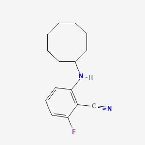 molecular formula C15H19FN2 B8373111 2-Cyclooctylamino-6-fluorobenzonitrile 