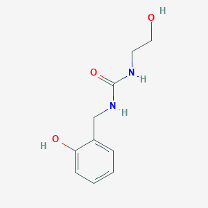 molecular formula C10H14N2O3 B8373114 N-(2-hydroxyethyl)-N'-(2-hydroxybenzyl)urea 