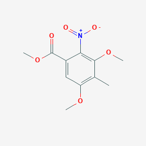 molecular formula C11H13NO6 B8373130 Methyl 2-nitro-4-methyl-3,5-dimethoxybenzoate 