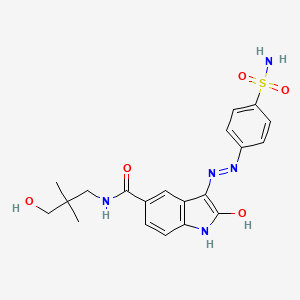 molecular formula C20H23N5O5S B8373139 Oxindole-Based Inhibitor 62 