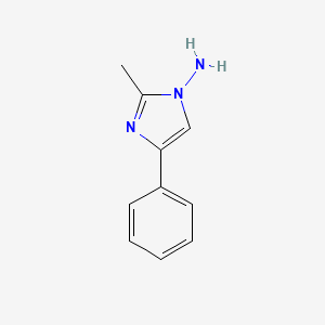 molecular formula C10H11N3 B8373160 2-Methyl-4-phenyl-1H-imidazol-1-amine 