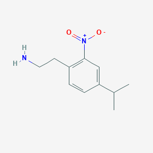 molecular formula C11H16N2O2 B8373173 2-(4-Isopropyl-2-nitrophenyl)ethylamine 