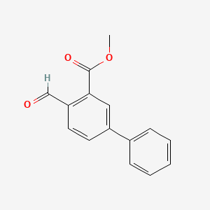 B8373360 4-Formyl-biphenyl-3-carboxylic acid methyl ester CAS No. 1203589-46-1