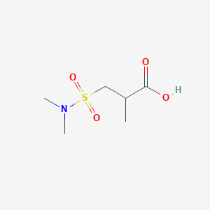 molecular formula C6H13NO4S B8373432 3-(Dimethylsulfamoyl)-2-methylpropanoic acid 