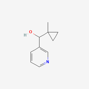 molecular formula C10H13NO B8373468 (1-Methylcyclopropyl)(pyridin-3-yl)methanol 