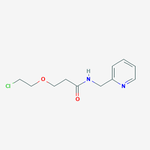 molecular formula C11H15ClN2O2 B8373508 3-(2-Chloroethoxy)-N-(2-pyridylmethyl)propanamide 