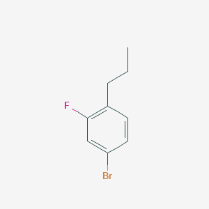 molecular formula C9H10BrF B8373552 4-Bromo-2-fluoro-1-propylbenzene CAS No. 574755-17-2