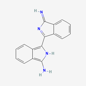 molecular formula C16H12N4 B8373569 1-(3-Amino-1H-isoindol-1-ylidene)-1H-isoindol-3-amine CAS No. 23395-06-4