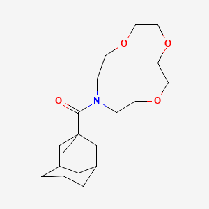 molecular formula C19H31NO4 B8373655 1-(1-Adamantylcarbonyl)-1-aza-4,7,10-trioxacyclododecane 