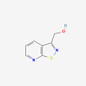 molecular formula C7H6N2OS B8373681 Isothiazolo[5,4-b]pyridin-3-ylmethanol 