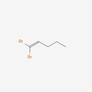 molecular formula C5H8Br2 B8373773 1,1-Dibromo-1-pentene 