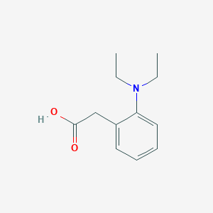 molecular formula C12H17NO2 B8373849 2-Diethylaminophenylacetic acid 