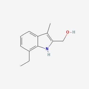 molecular formula C12H15NO B8373881 (7-ethyl-3-methyl-1H-indol-2-yl)methanol 