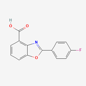 molecular formula C14H8FNO3 B8373895 2-(4-Fluorophenyl)benzoxazole-4-carboxylic acid 