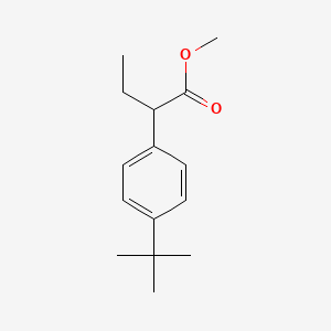 molecular formula C15H22O2 B8373898 Methyl 2-(4-t-butylphenyl)butanoate 