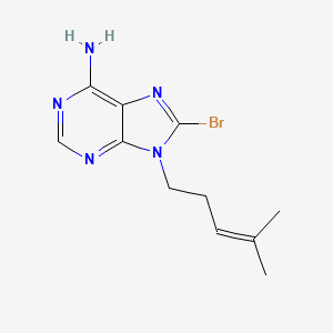 8-Bromo-9-(4-methyl-pent-3-enyl)-9H-purin-6-ylamine