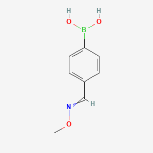 {4-[(Methoxyimino)methyl]phenyl}boronic acid